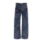 Moderne Broderede Denim Jeans