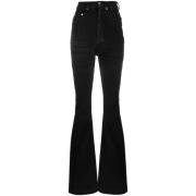 Sorte højtaljede jeans med kliske fem lommer
