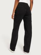 Pieces - Straight jeans - Black Denim - Pcjoella Cargo Pants Black Bc - Jeans